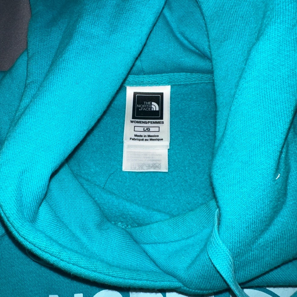 The North Face Turquoise Hoodie - Picture 3 of 3